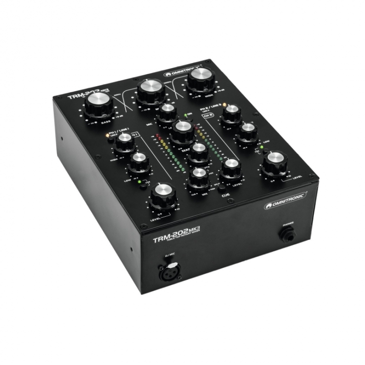 TRM-202MK3 MEZCLADOR ROTATIVO DE 2 CANALES OMNITRONIC