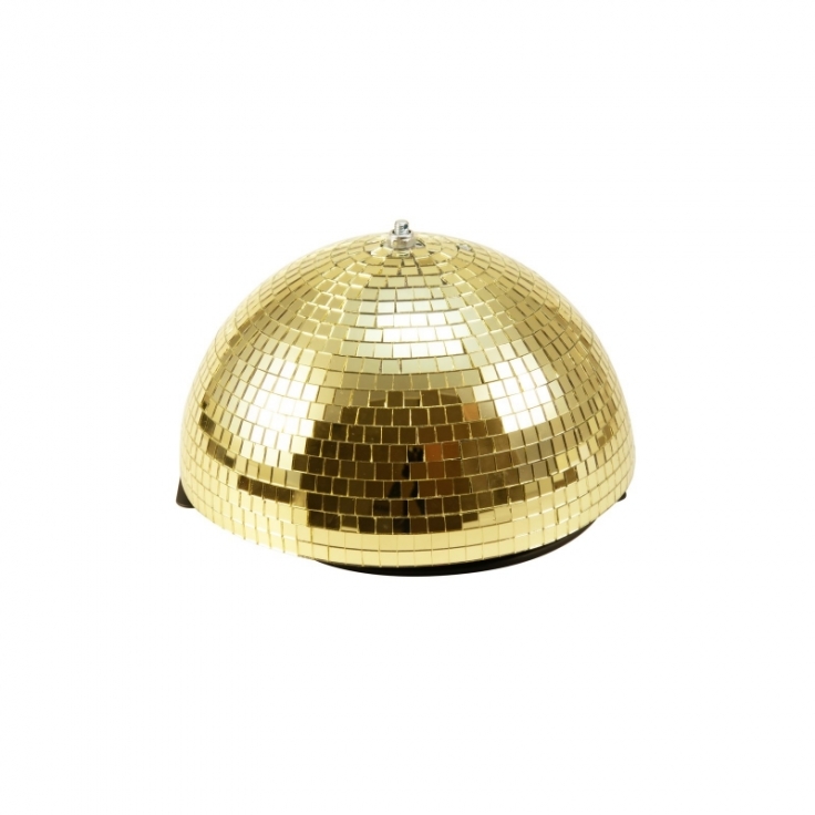 Eurolite Half Mirror Ball 30 cm de oro motorizado