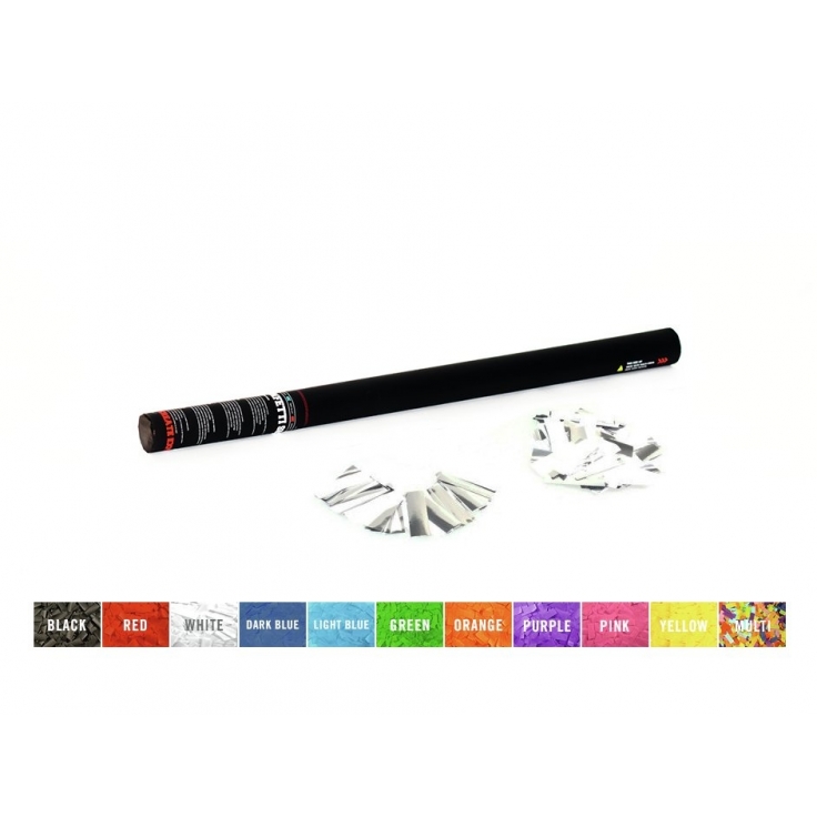 TCM FX Handheld Confetti Cannon 80cm, blanco/plata